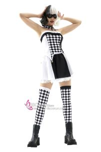 Đồ Cô Hề Trắng Đen Haloween