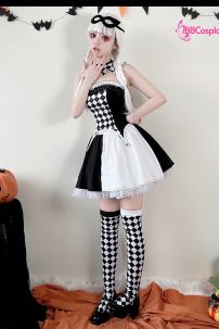 Đồ Cô Hề Trắng Đen Haloween