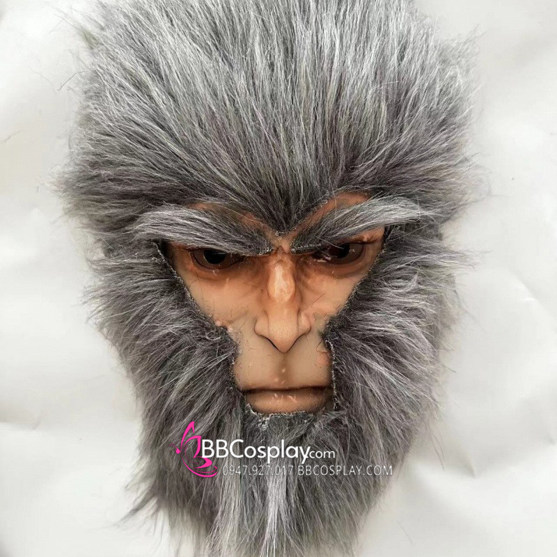 Mặt Nạ Wukong - Black Myth: Wukong (Loại Nữa Mặt) - Màu Xám