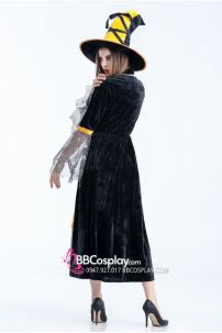 Đồ Phù Thuỷ Cổ Điển Tone Cam Đen Có Kèm Nón