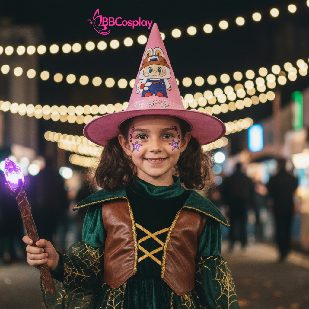 Nón Phù Thủy Labubu -  Màu Hồng