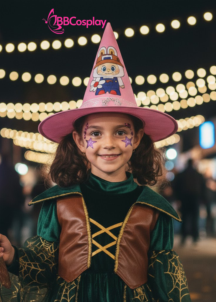 Nón Phù Thủy Labubu -  Màu Hồng