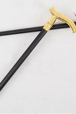 Gậy Quý Tộc Kim Loại Vàng Đầu Dây Xích