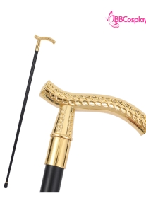 Gậy Quý Tộc Kim Loại Vàng Đầu Dây Xích