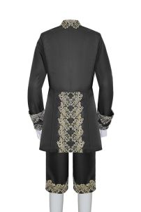 Đồ Rococo Aristocrat Thời Trung Cổ Marie - Đen Viền Vàng