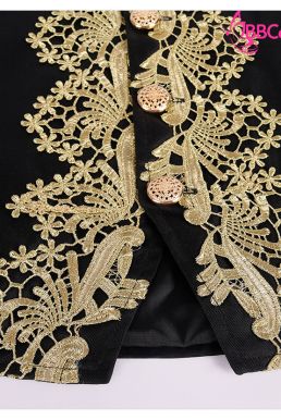 Trang Phục Rococo Aristocrat Thời Trung Cổ Marie - Đen Viền Vàng