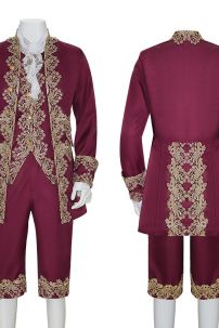 Đồ Rococo Aristocrat Thời Trung Cổ Marie - Đỏ Hồng