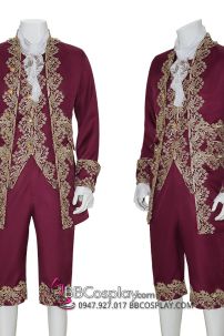 Đồ Rococo Aristocrat Thời Trung Cổ Marie - Đỏ Hồng