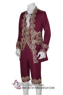 Đồ Rococo Aristocrat Thời Trung Cổ Marie - Đỏ Hồng