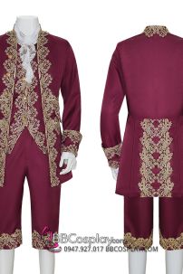 Đồ Rococo Aristocrat Thời Trung Cổ Marie - Đỏ Hồng