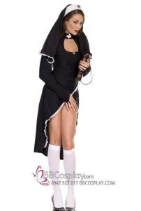 Đồ Nữ Tu Vải Thun Vạt Chéo Cut-Out Nóng Bỏng