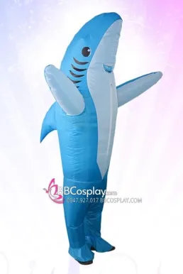 Mascot Cá Mập Bơm Hơi Giá Rẻ - Baby Shark