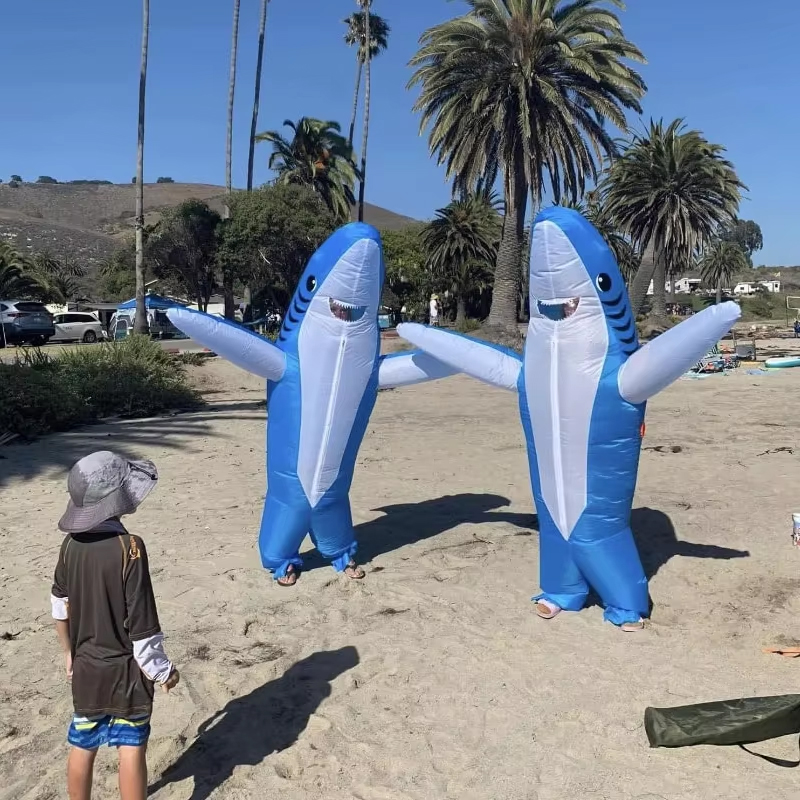 Mascot Cá Mập Bơm Hơi Giá Rẻ - Baby Shark