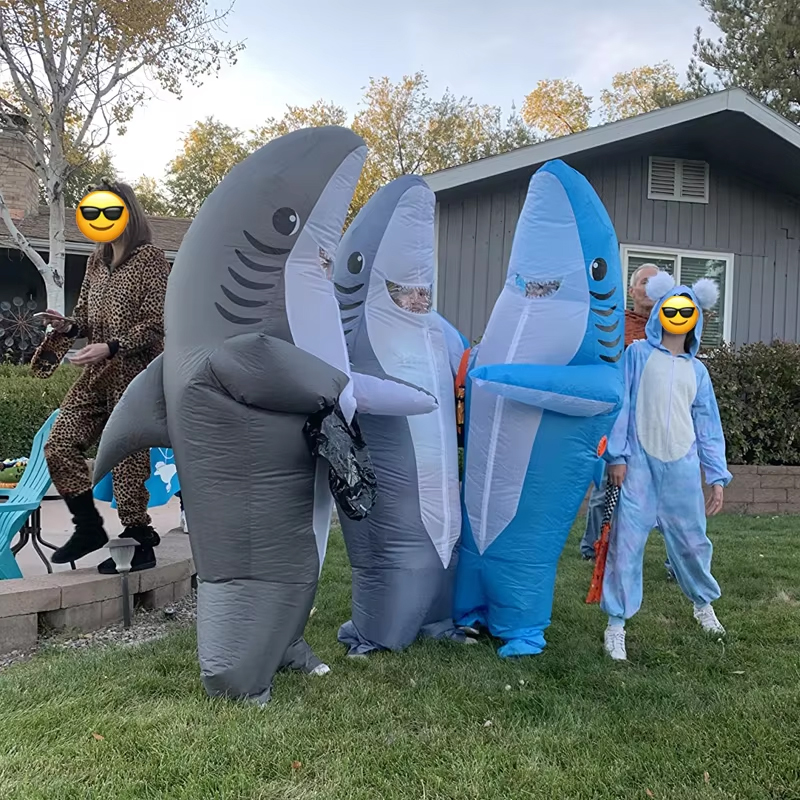 Mascot Cá Mập Bơm Hơi Giá Rẻ - Baby Shark