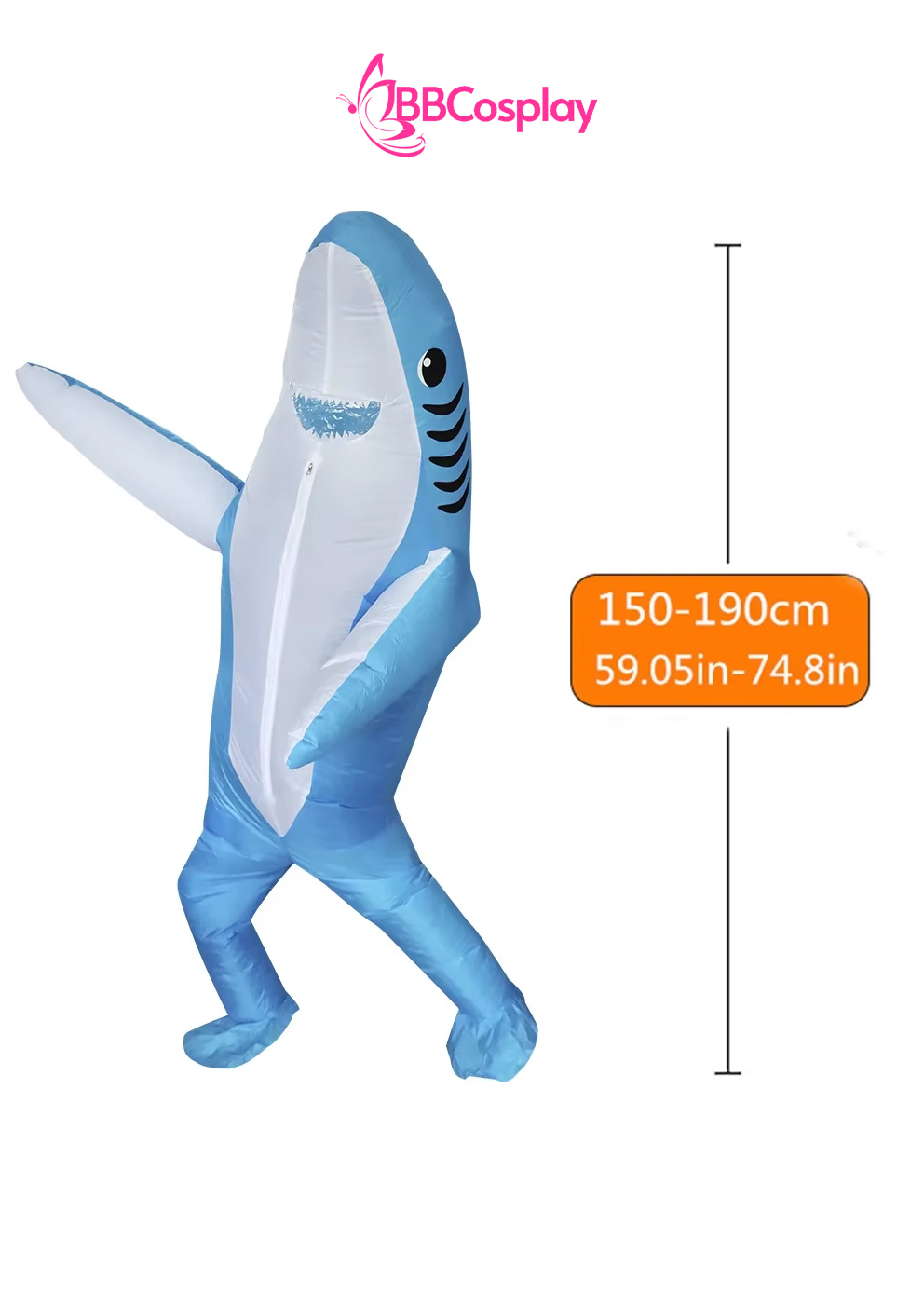 Mascot Cá Mập Bơm Hơi Giá Rẻ - Baby Shark
