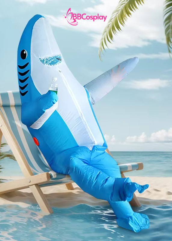 Mascot Cá Mập Bơm Hơi Giá Rẻ - Baby Shark