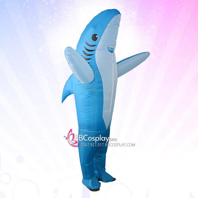 Mascot Cá Mập Bơm Hơi Giá Rẻ - Baby Shark