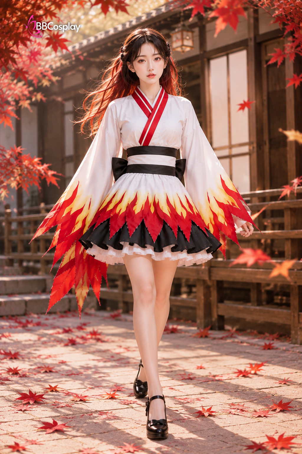 Trang Phục Waloli Viêm Trụ Rengoku Kyoujurou (Thanh Gươm Diệt Quý)