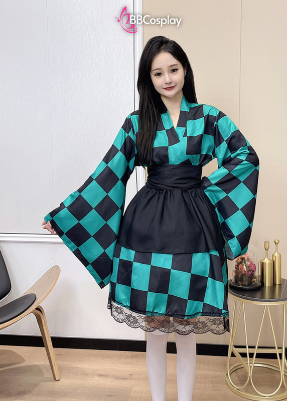 Trang Phục Waloli Cosplay Kamado Tanjiro (Thanh Gươm Diệt Quỷ)