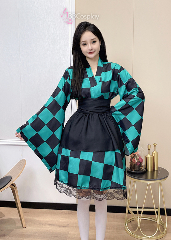 Trang Phục Waloli Cosplay Kamado Tanjiro (Thanh Gươm Diệt Quỷ)