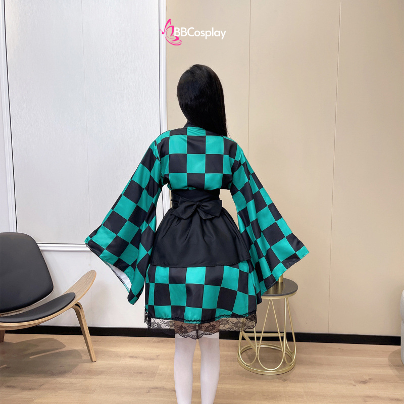 Trang Phục Waloli Cosplay Kamado Tanjiro (Thanh Gươm Diệt Quỷ)