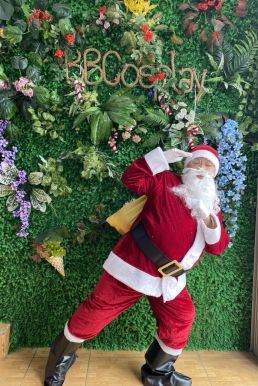 Thắt Lưng Đen Santa Claus - Thắt Lưng Ông Già Noel 9Cm X165Cm