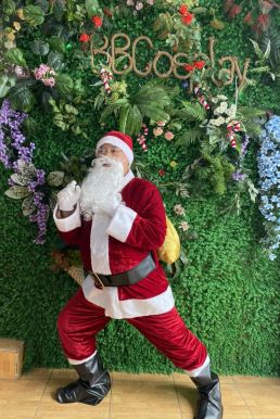 Thắt Lưng Đen Santa Claus - Thắt Lưng Ông Già Noel 9Cm X165Cm