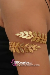 Phụ Kiện Hy Lạp - Vòng Lá Đeo Tay Kim Loại