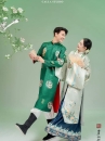 Trang Phục Nhật Bình Xanh Lá - Hoạ Tiết In
