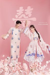 Đồ Nhật Bình Hồng Vải Gấm Hoạ Tiết In