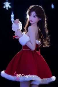Đồ Noel Dáng Cúp Ngực Viền Lông