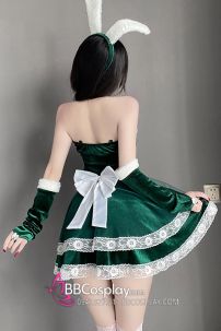 Đồ Bunny Noel Xanh Cúp Ngực