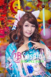 Waloli Xanh Ngọc Nền Hoa Ngũ Sắc