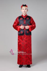 Đồ Mãn Châu Nam - Áo Đen Váy Đỏ