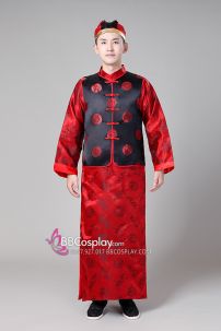 Đồ Mãn Châu Nam - Áo Đen Váy Đỏ