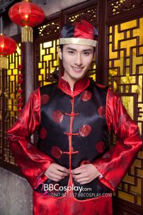 Đồ Mãn Châu Nam - Áo Đen Váy Đỏ