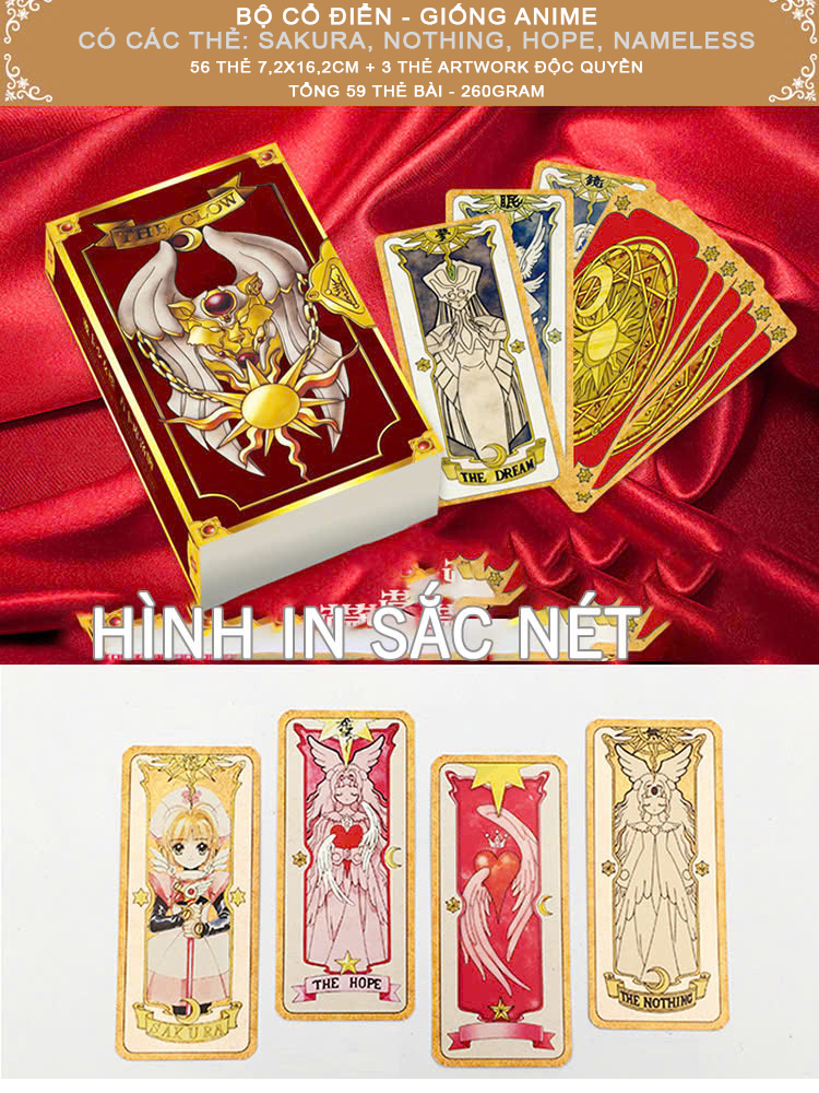 Bộ Bài Clow Classic 59 Lá Cổ Điển