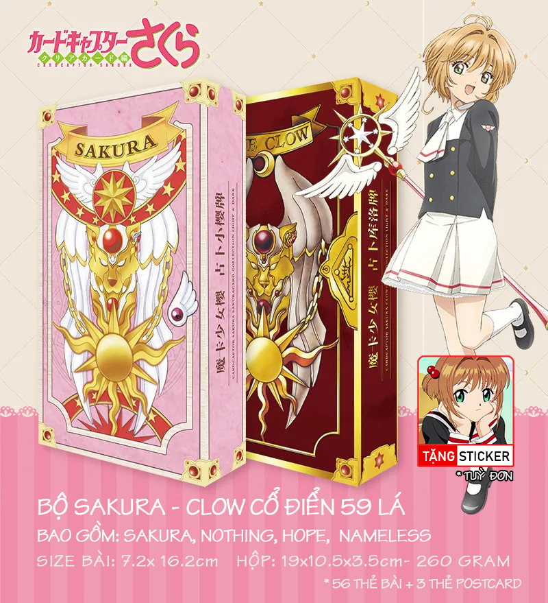 Bộ Bài Sakura Classic 59 Lá Cổ Điển