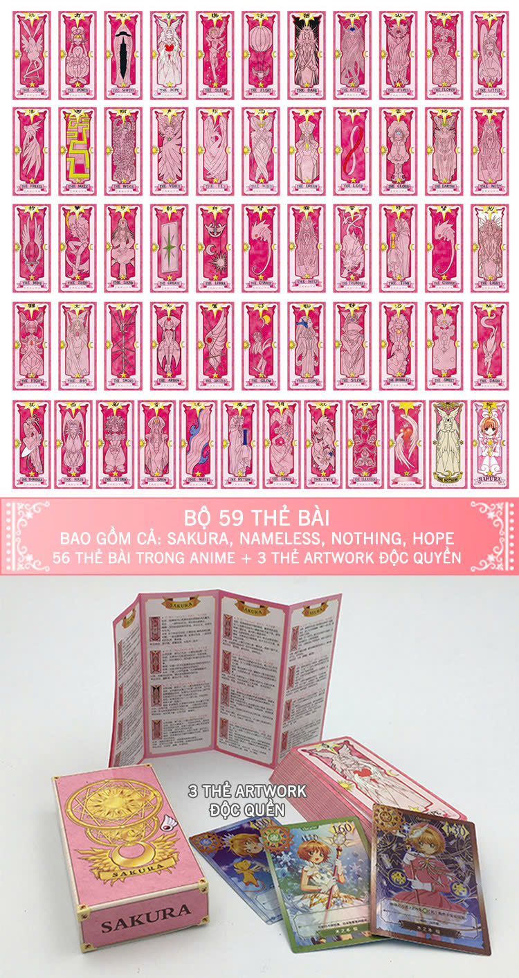 Bộ Bài Sakura Classic 59 Lá Cổ Điển
