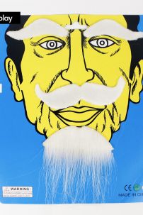 Bộ Râu Ông Lão Đánh Cá - Râu Giả Có Kèm Chân Mày Màu Trắng