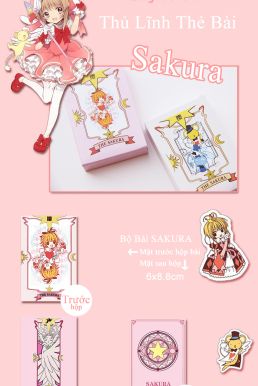 Bộ Bài Sakura Siêu Nhí 55 Lá Vừa Lòng Bàn Tay