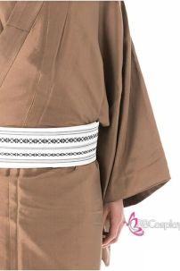 Đai Lưng Kimono Nam Đỏ Sọc Vàng- Kakuobi