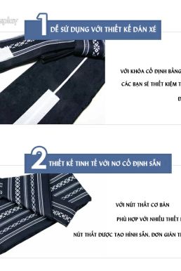 Đai Lưng Kimono Nam Đỏ Sọc Vàng- Kakuobi