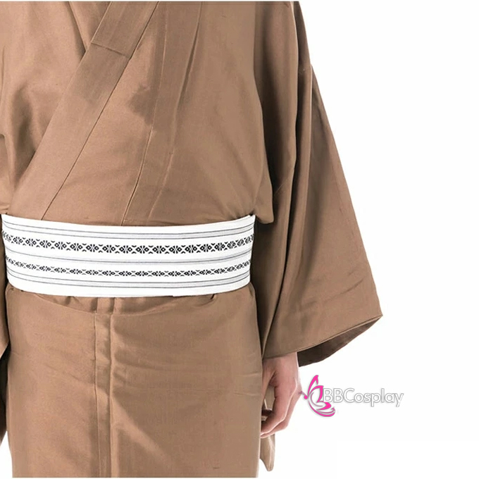Đai Lưng Kimono Nam Đỏ Sọc Vàng- Kakuobi