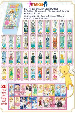 Bộ Bài Sakura Clear Cards Mới 45 Lá