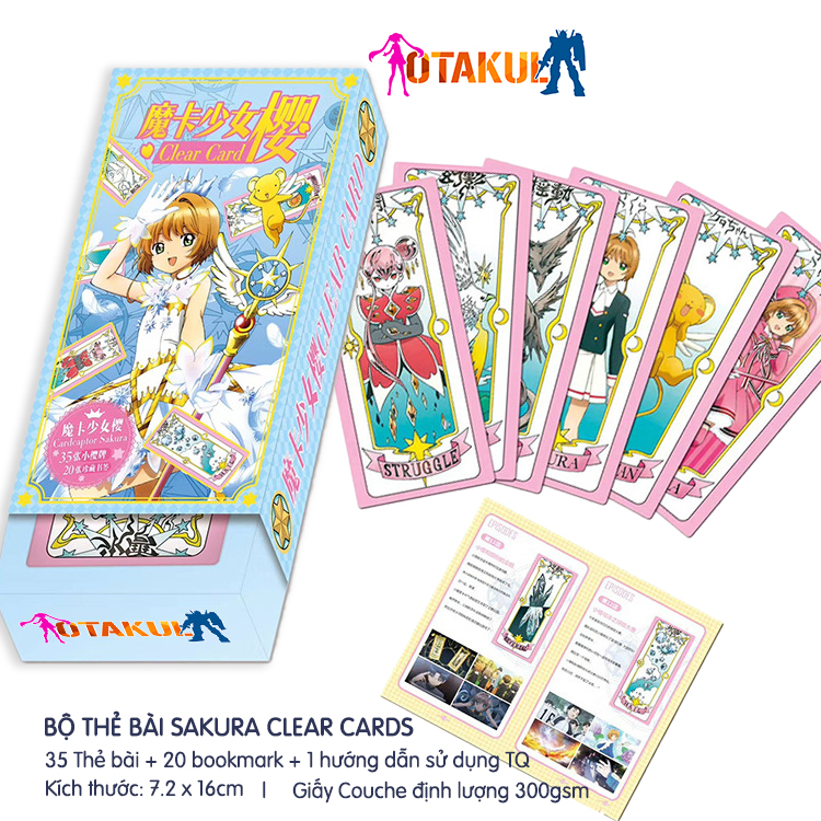 Bộ Bài Sakura Clear Cards Mới 45 Lá