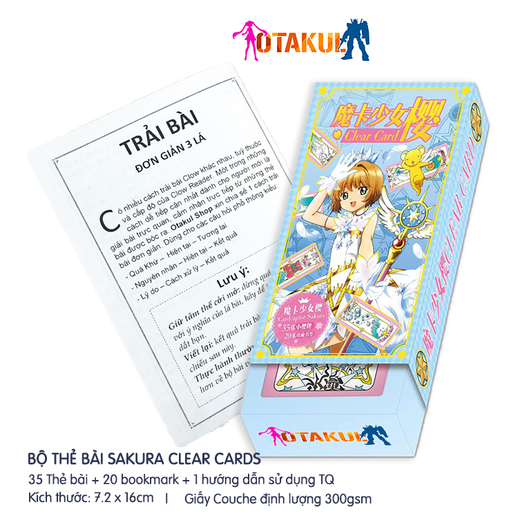Bộ Bài Sakura Clear Cards Mới 45 Lá