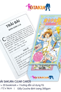 Bộ Bài Sakura Clear Cards Mới 55 Lá