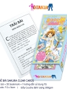 Bộ Bài Sakura Clear Cards Mới 55 Lá
