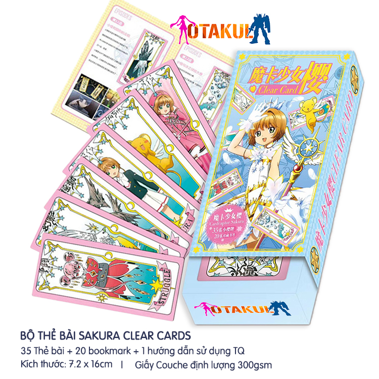 Bộ Bài Sakura Clear Cards Mới 45 Lá